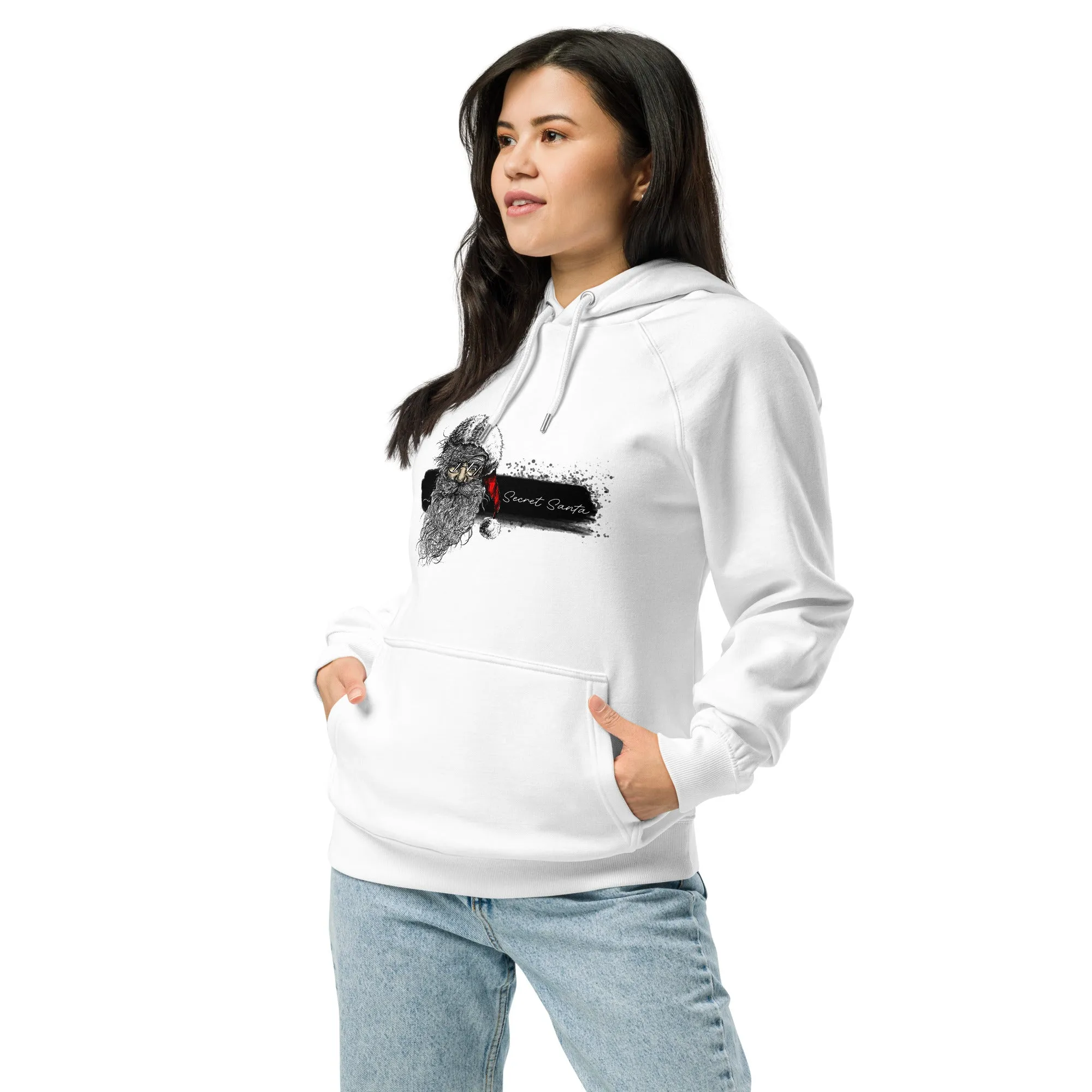 Secret Santa Graphics Women Eco Raglan Hoodie