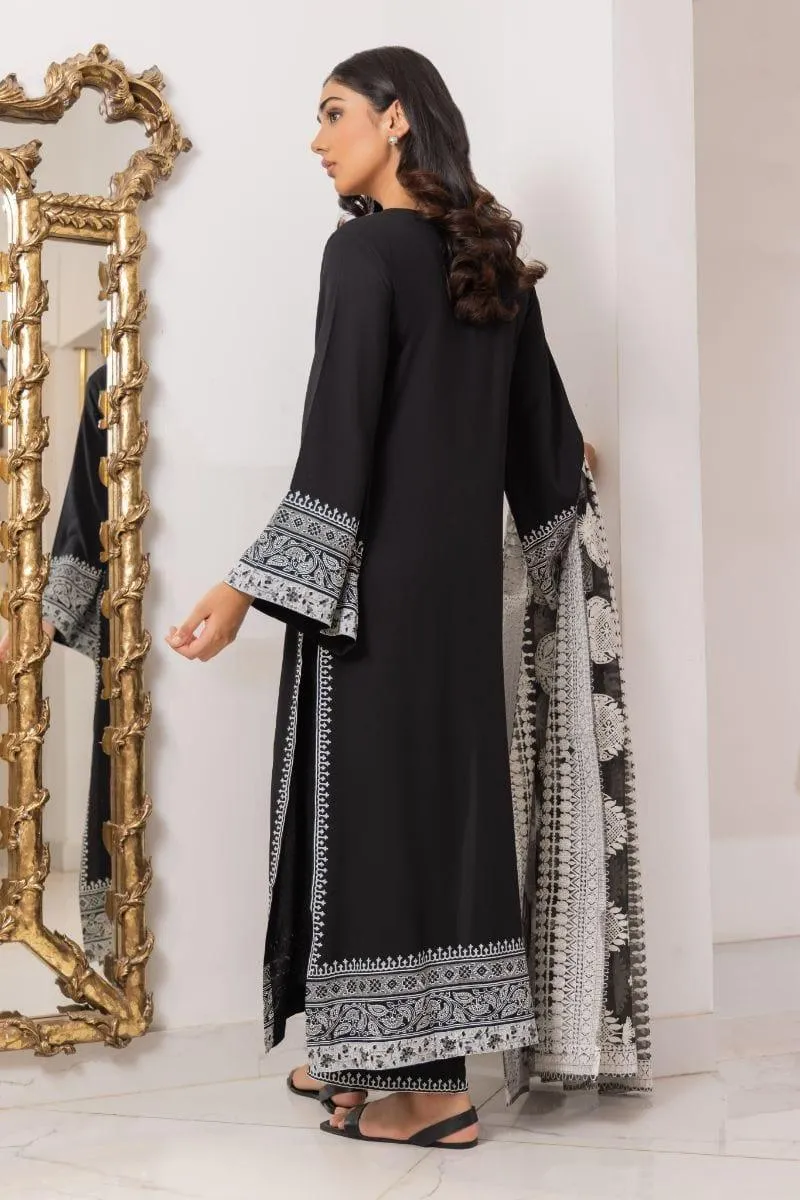 Shehrnaz - SHK-1158 - 2 Piece - Black - Cotton
