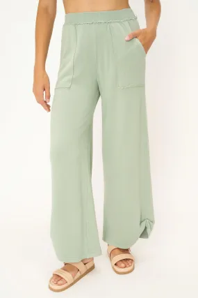 Siesta Wide Leg Pant - Endless Sky
