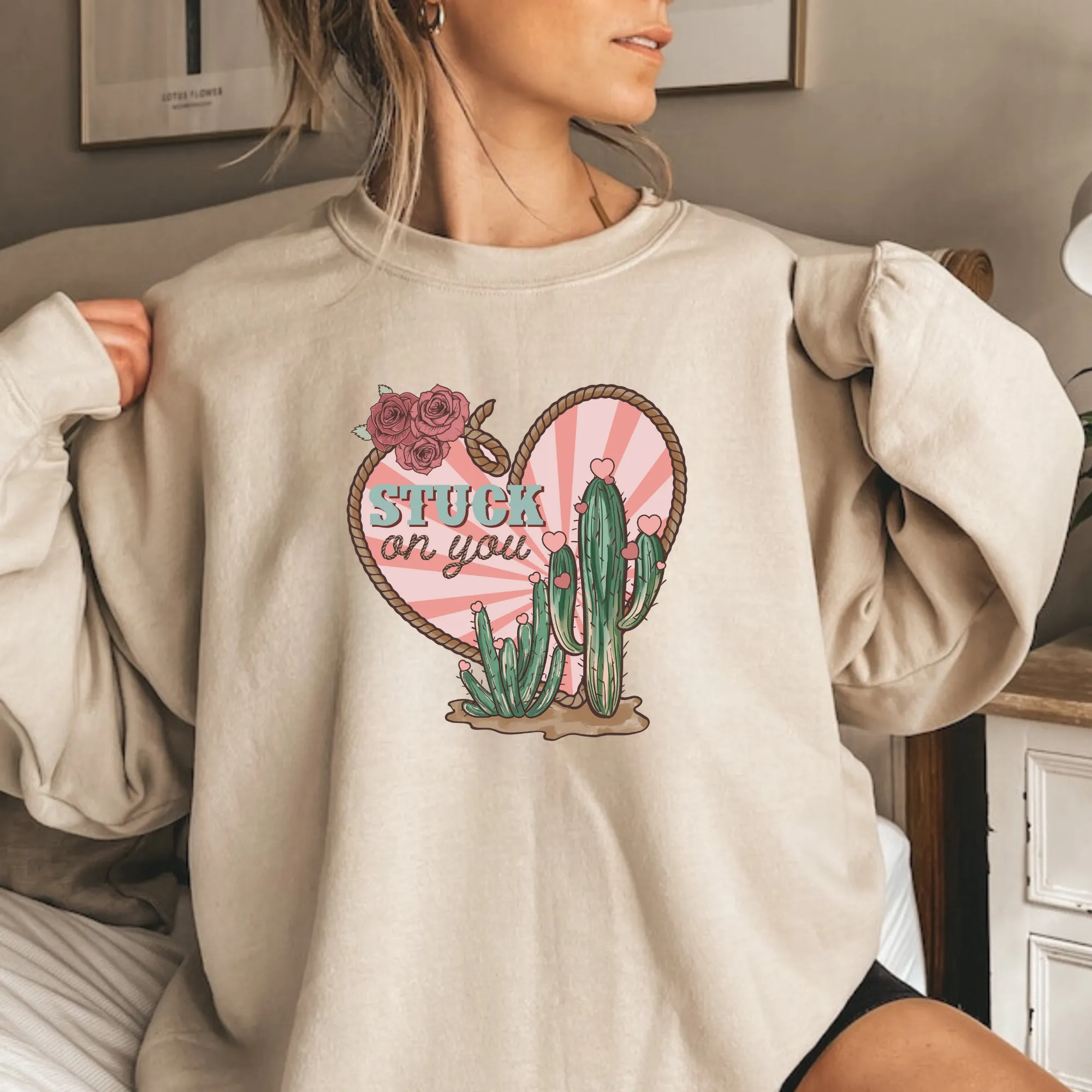 Stuck On You Valentine's Day Sweatshirt