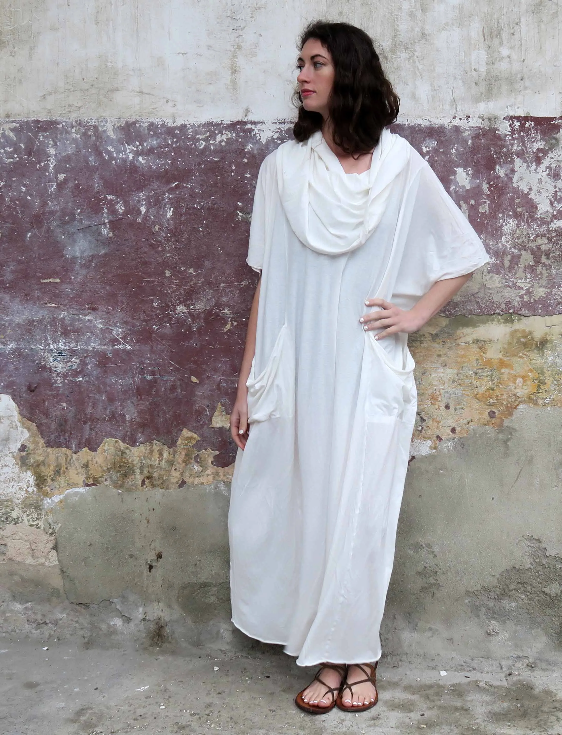 Super Cowl Perfect Pockets Long Kaftan