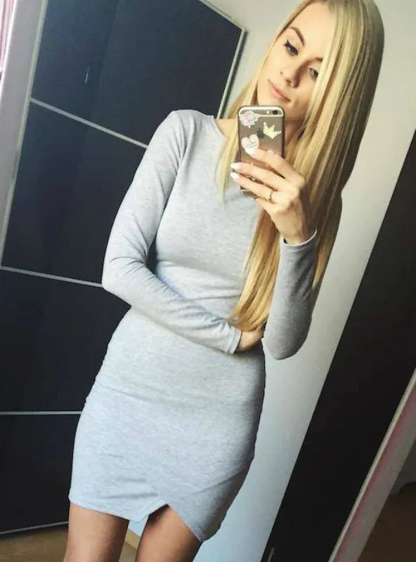 TastyHottie - Sexy Slim Fit Irregular Mini Dress Bandage Bodycon