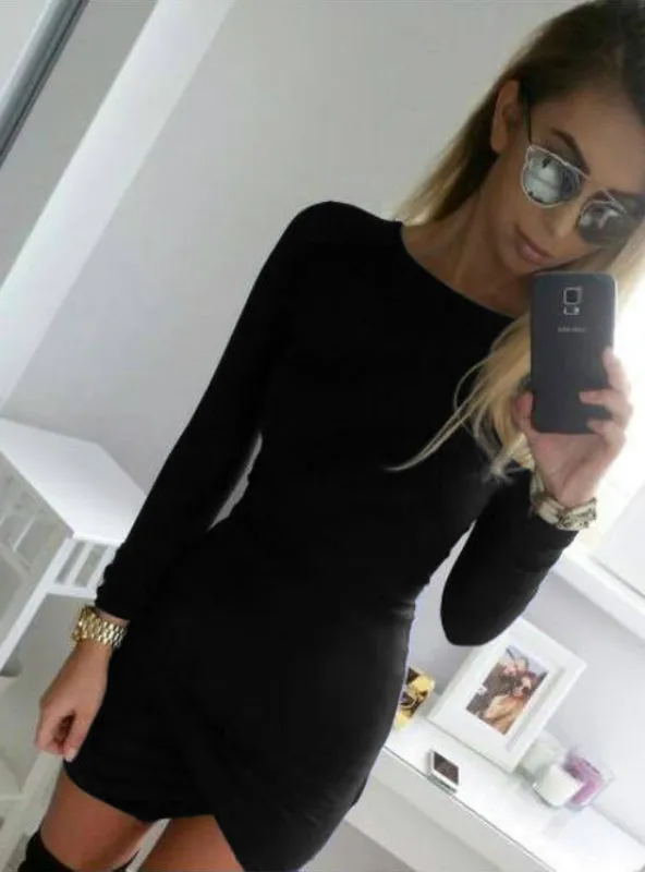 TastyHottie - Sexy Slim Fit Irregular Mini Dress Bandage Bodycon