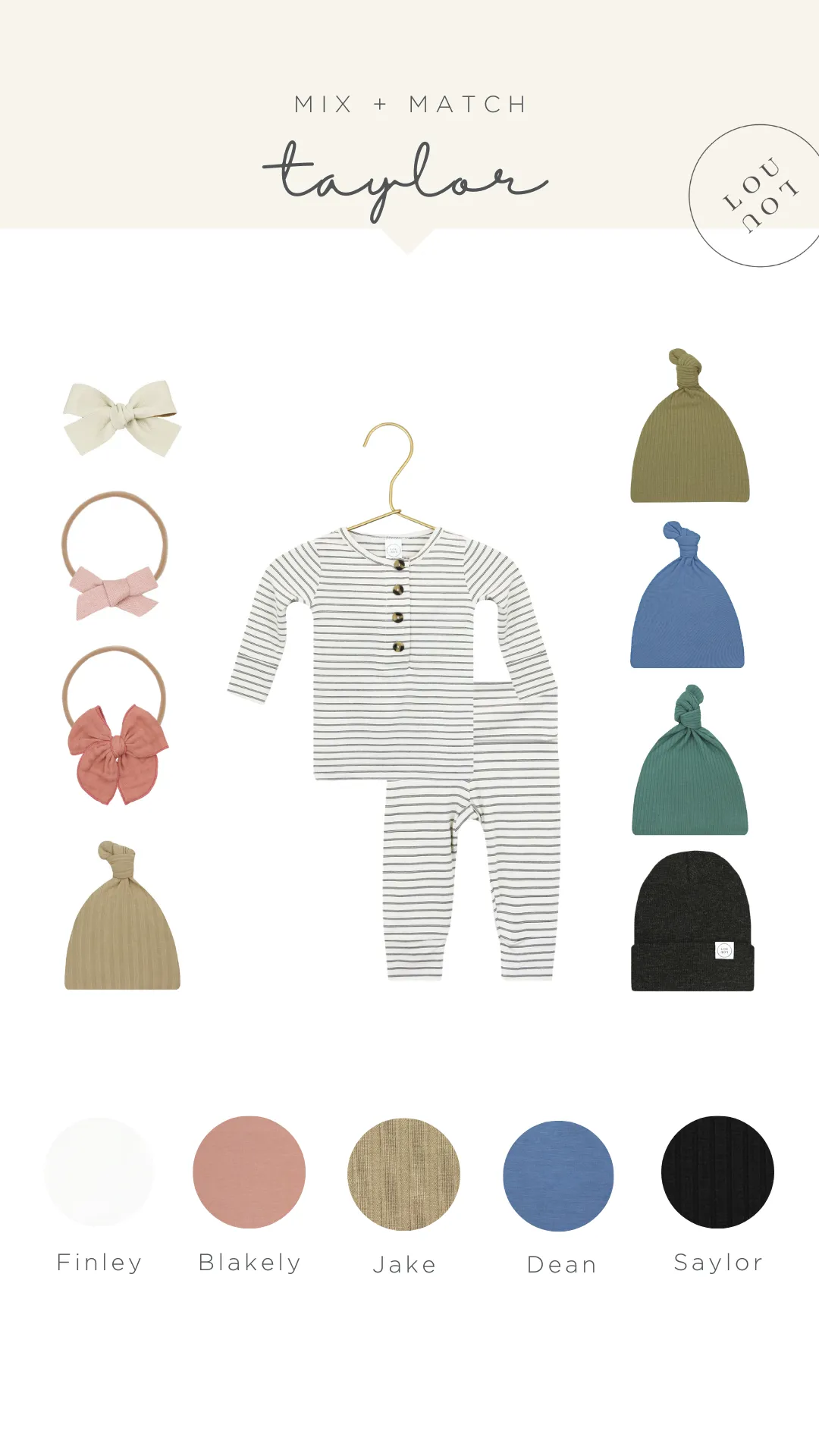 Taylor Newborn Hat Bundle (Top   Bottom)