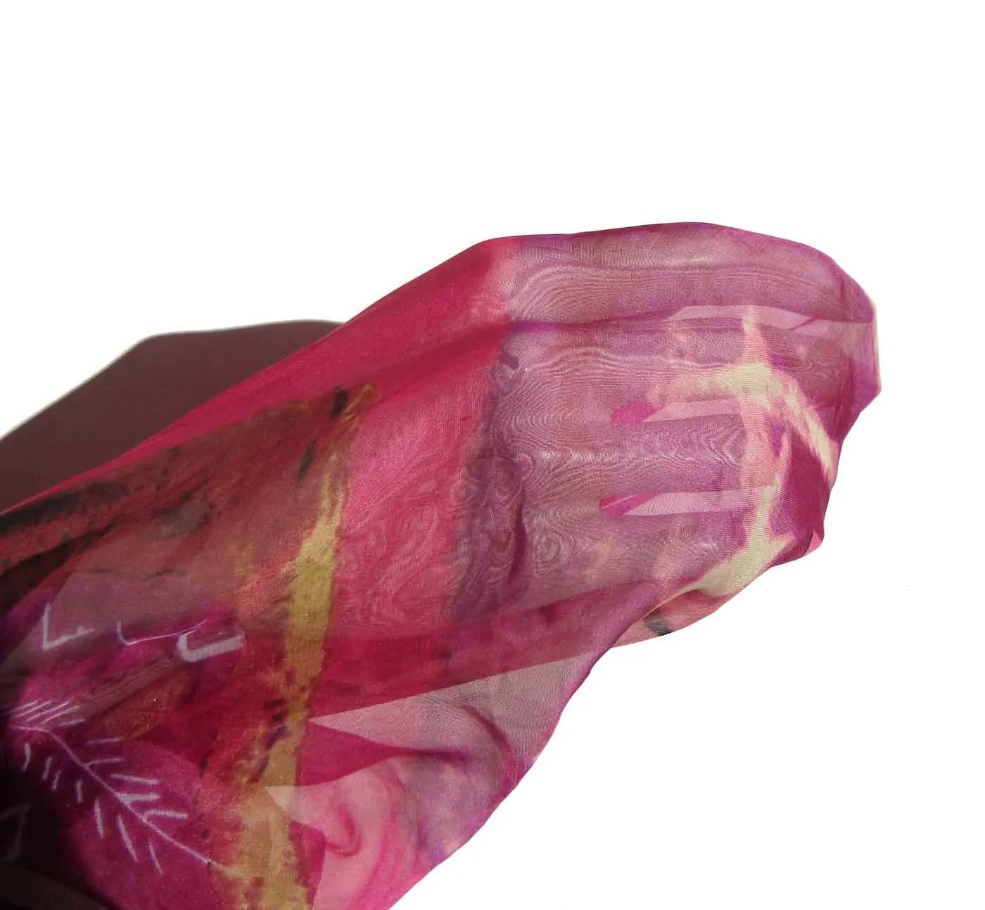 Vintage Pink Scarf & Wrap Fashion Models Novelty Print 53 x 53